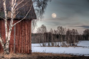 The barn where Leena and Peter would meet.