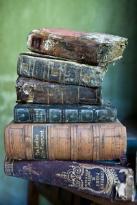 Old deteriorating books